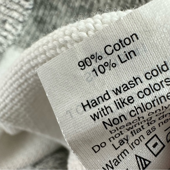 Madewell Colorblock Crew Neck Sweater - Black, Gray, Cream - Picture 5 of 5